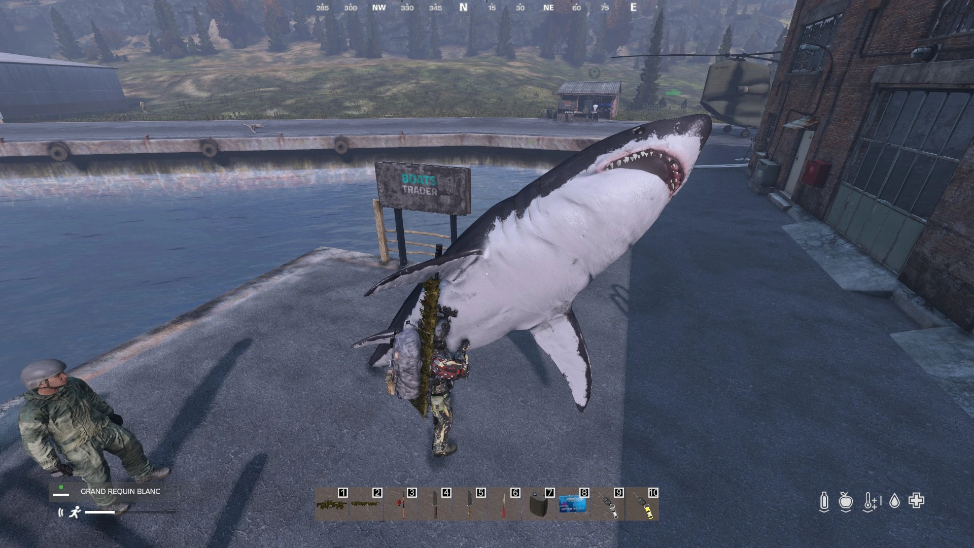 Véhicules terrestres rassemblés dans une zone rurale de Creality DayZ
