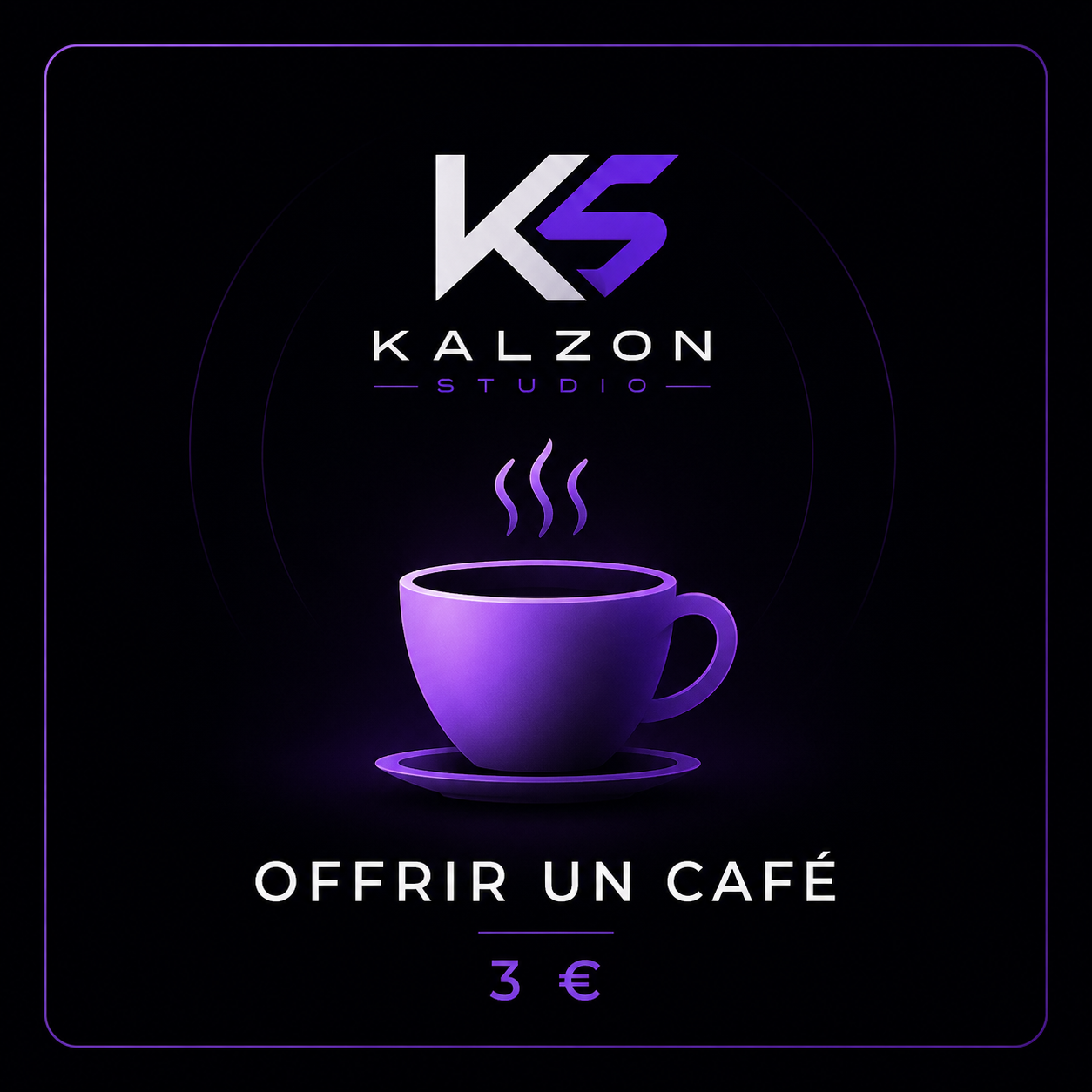 Visuel Offrir un café, soutien à Kalzon Studio